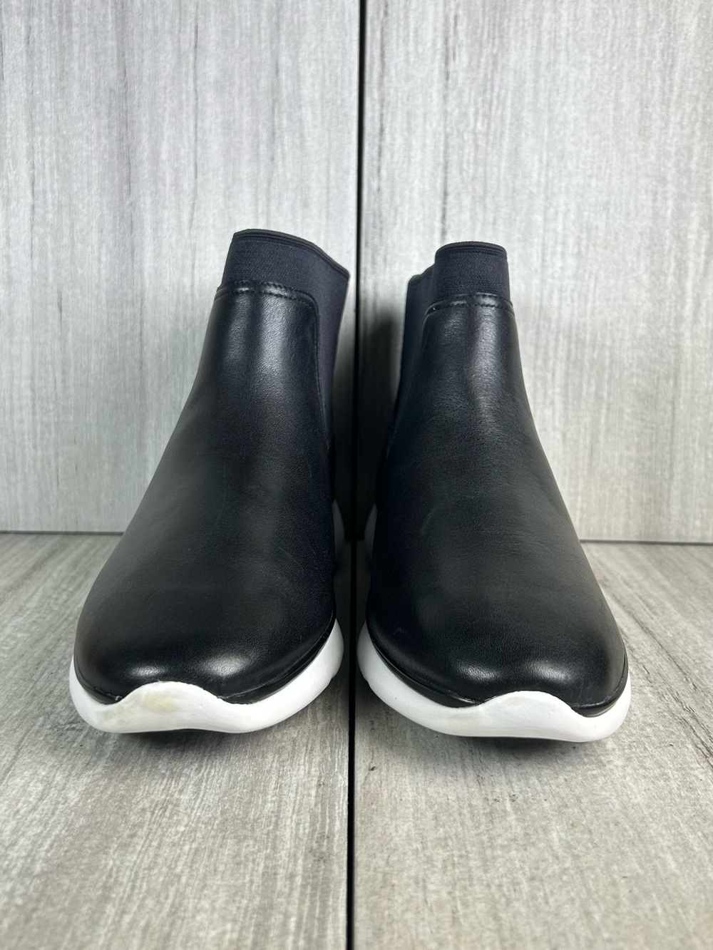 Cole Haan 3.ZeroGrand Chelsea Sneaker Boot Black Leather Slip-On Womens Size 8 B - Picture 6 of 11